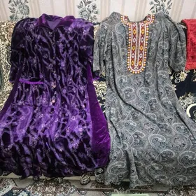 платья халаты