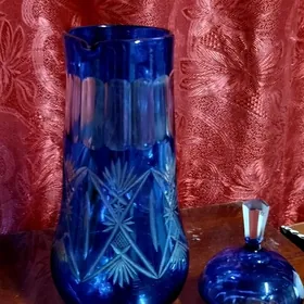 Графин .Чешский хрусталь.