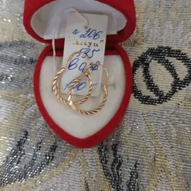 Золотые серьги детские