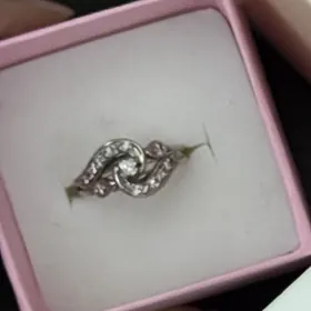 кольцо белое золото