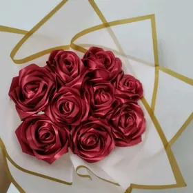 цветы из лент