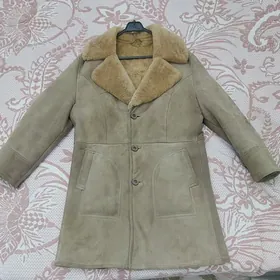 Плащ дубленка