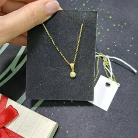 Золотая цепочка с кулоном