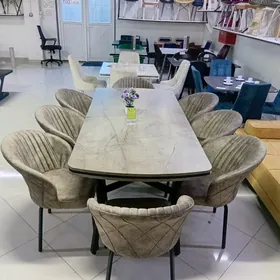 Sada Stol stul 8 adamlyk.Стол