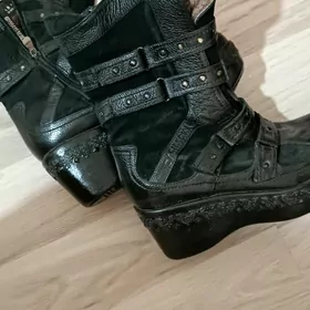 сапоги кожанные