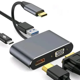 USB HUB TypeC - HDMI, VGA, USB
