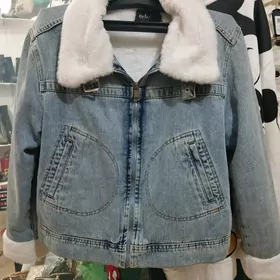 куртка джинсовая утепленная