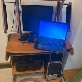 Noutbuk kompyuter stol printer