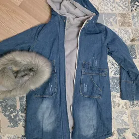 парка джинсовка