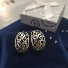 Серебро серёжки