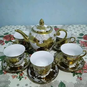 ЧАЙНЫЙ СЕРВИЗ 6 персон,6 бакал