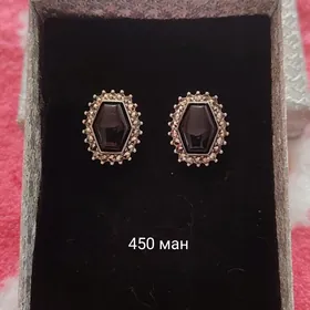 серьги серебро kümüş