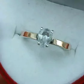 Gyzyl 8K kümüş ýüzük