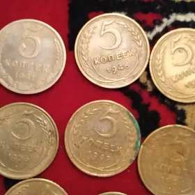 старый монета копейка СССР