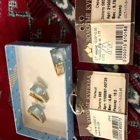 Комплект с топазом