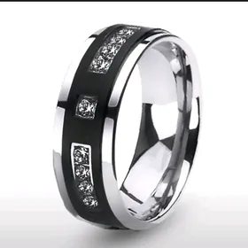 Black silver cubic zirconia