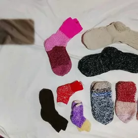 носки вязаные шерстяные ручной