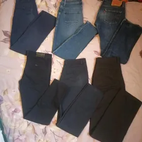 Мужской джынсы брюки