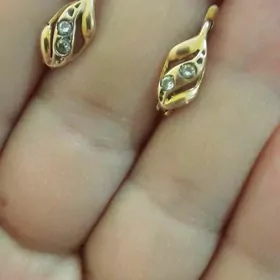 серьги золотые