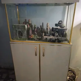 Аквариум с тумбочкой