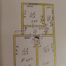 Калинина-мопра 3 комнаты