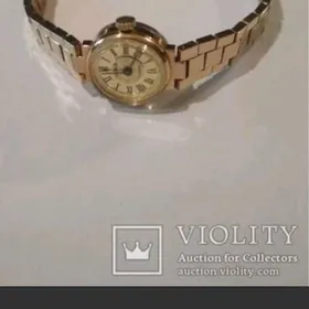 часы чайка позолота