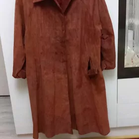 плащ новый коженный