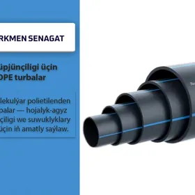 HDPE Plastik Suw Turbasy