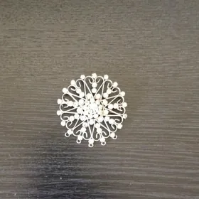 Брошь серебряная