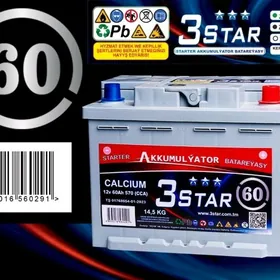 akkumlyator 60 75 3star 7/24