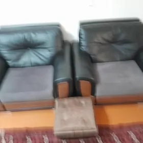 кожаная тройка