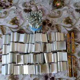 петли алюминь шуруп замки