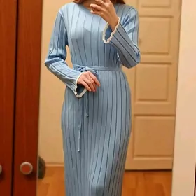 Платье+ ободок в подарок 🩵