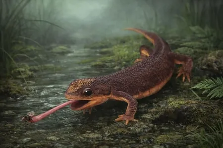 Палеонтологи нашли в Португалии древнюю амфибию с длинным языком