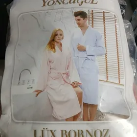 банный халат, муж,  жен.