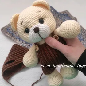 Вязаная мишка/örülen aýyjyk