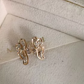 Золотые серьги 585