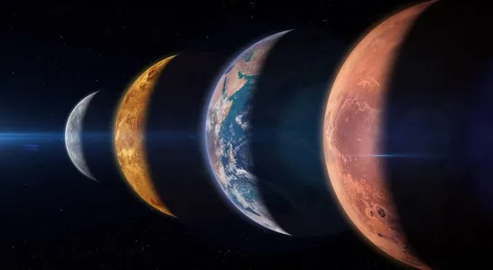 28-nji fewralda Saturn, Neptun, Merkuriý we Wenera bir hatara düzüler