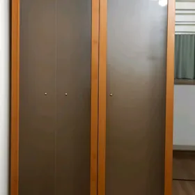 Шкаф с матовыми стеклянными дв