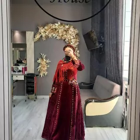 Gyzyl pombarh koynek платье