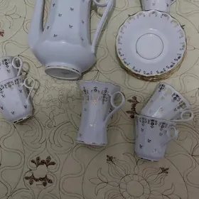 Кофейный фарфоровый сервиз