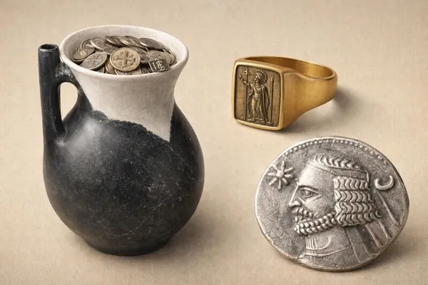 В Мангистау нашли кувшин с древними монетами из Парфии и Византии