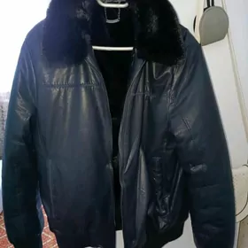 Мужской кожа куртка