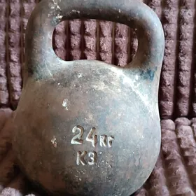 гиря советская 24 кг .
