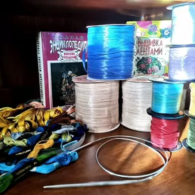 Рукоделие Рафия Пряжа Вязание
