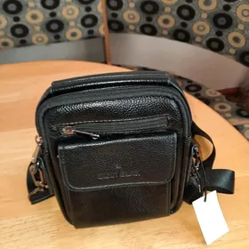 барсетка кожанная