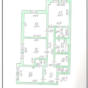 Нефтегаз по Юбил 3 комн 1 этаж