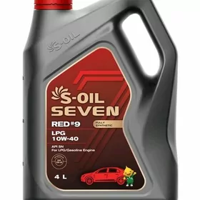 S-OIL7 RED#9 SN 10W-40 4L/1L