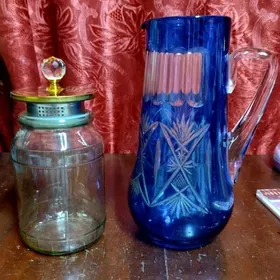 Кувшин.Хрусталь.Банка для круп