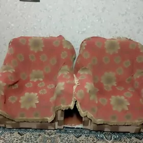 Накидки на диван и кресло